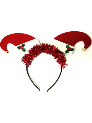 Empressco Kırmızı Noel Şapkası, Sevimli ve Renkli Tatil Teması Aksesuarı