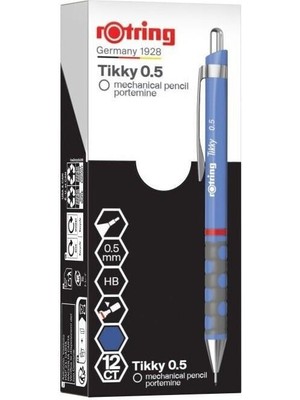 Rotring Tikky Versatil Kalem 0.7 Menekşe Mavi 2214584 12'li Paket