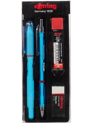 Rotring Ofis Seti Visumax Versatil Kalem 07MM+ Roller Kalem Mavi