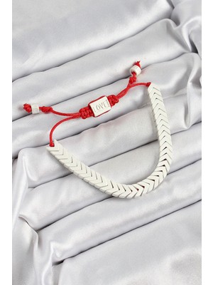 Eco Port Pirinç Asansörlü Beyaz Juju Kadın Bileklik