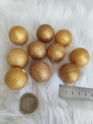 Empressco Boyalı Strafor Top, Metalik Renk, Hafif ve Dayanıklı Dekoratif Ürün.