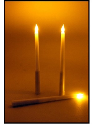 Empressco Pilli Şamdan Mum Beyaz, Şık ve Aydınlatıcı Dekoratif Ürün