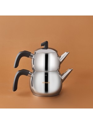 Karaca Belinay İndüksiyon Tabanlı Midi Siyah Çaydanlık Takımı