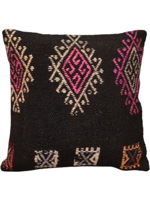 Kilim Antik El Dokuma Dekoratif Kilim Kırlent Yastık Kılıfı 0927 - Yeni - Çok Renkli