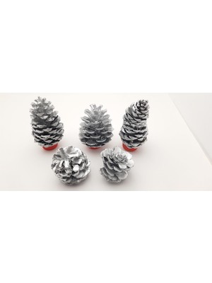 Empressco Boyalı Kozalak Model 22, Yılbaşı ve Noel Ağacı Süsleme Için Dekoratif Parça