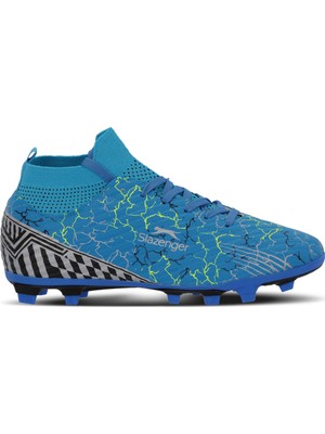 Slazenger Corner Erkek Halı Saha Beyaz / Mavi Futbol Ayakkabısı