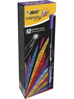 Bic Intensity Fineliner Kalem 0.4 mm Mor x 12'li Kutu