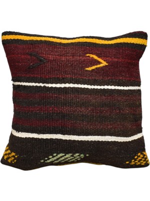 Kilim Antik El Dokuma Dekoratif Kilim Kırlent Yastık Kılıfı 0945 - Yeni - Çok Renkli