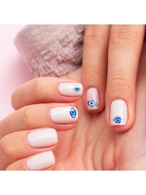 Artikel Göz Tırnak Dövmesi 12,5 x 6,5 cm Geçici Tırnak Tattoo ile Şık Nail Art Tasarımları
