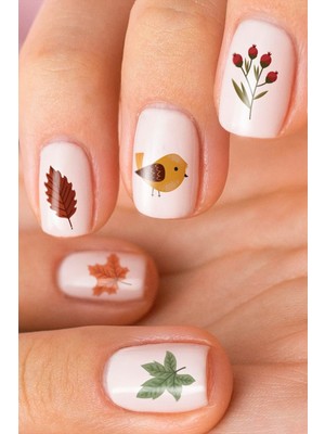 Artikel Kuşlar -1 Tırnak Dövmesi, Tırnak Tattoo, Nail Art, Tırnak Sticker