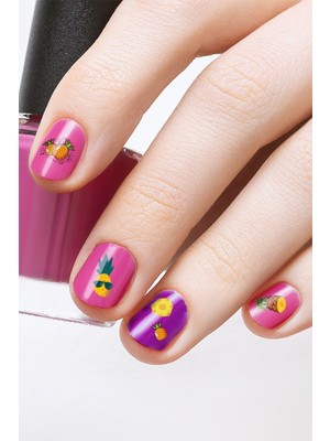 Artikel Ananas Tırnak Dövmesi, Tırnak Tattoo, Nail Art, Tırnak Sticker