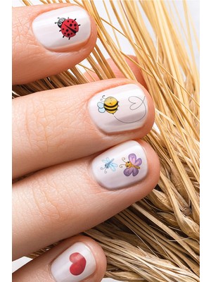 Artikel Arı Tırnak Dövmesi, Tırnak Tattoo, Nail Art, Tırnak Sticker