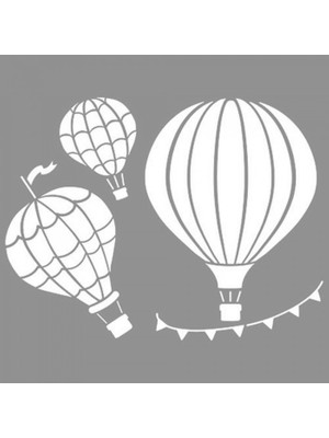 Artikel Kapadokya Stencil Tasarımı 30 x 30 cm