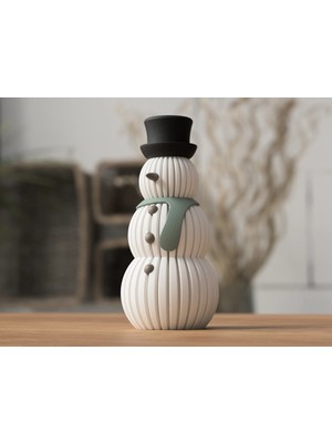 Empressco Beyaz Yılbaşı Kardan Adam Figürü, Sevimli ve Şık Dekorasyon Ürünü