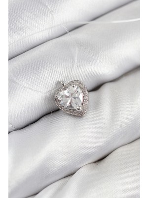 Eco Port Misineli Kalp Model Gümüş Renk Hayalet Kolye