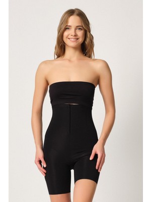 Marsilyan Siyah Mı Emay 2832 Yüksek Bel Balen Destekli Agraflı Lazer Korse