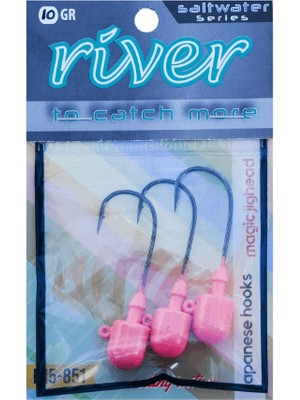 River Rıver Magıc Jıg Head Pınkglow 3p