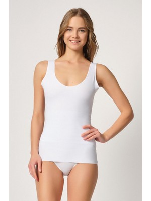 Marsilyan Beyaz Mı Emay 2938 Sırtı Tül Karyokalı Destekli Atlet Korse