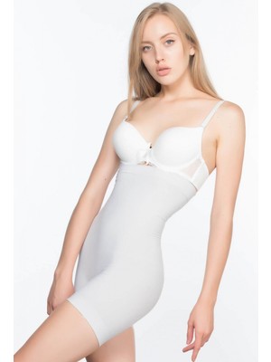 Marsilyan Ekru Mı Emay 7026  Yüksek Bel Paçalı Korse