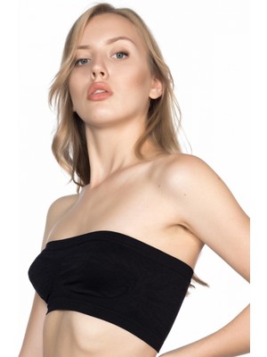 Marsilyan Siyah Mı Emay 4002 Soft Straplez Büstiyer