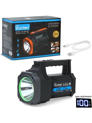 LED Şarjlı El Feneri 25W  WT-417