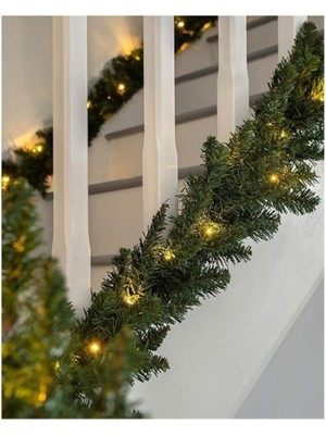 Empressco 230 cm Yeşil Yılbaşı Çam Dalı Süsleme Için Uygun Garland