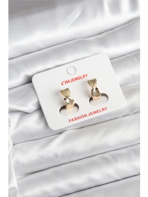 Eco Port 14K Gold Renk Kaplama cm Kadın Küpe