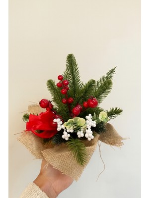 Empressco 25CM Yeşil Yılbaşı Kokina Çam Ağacı Dekor, Hediyelik ve Şık Tasarım