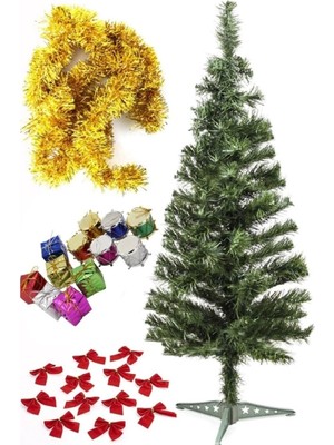 Empressco 150 cm Yeşil Yılbaşı Ağacı ve Süsleme Seti, Şık ve Neşeli Kutlamalar Için Ideal