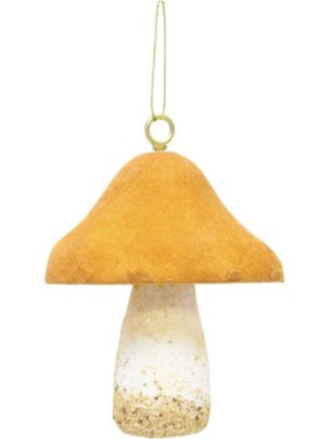 Empressco Renkli Kadife Mantar Figürlü Yılbaşı Ağaç Süsü 10 cm