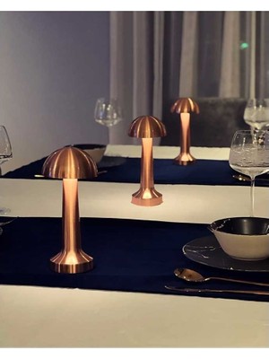 Cata CT-8430 Lizbon Bronz Şarjlı Masa Lambası