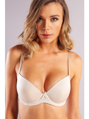 Marsilyan Guyana Balconette Foam Cup Push Up,ten Renk Konforlu ve Şık Sütyen