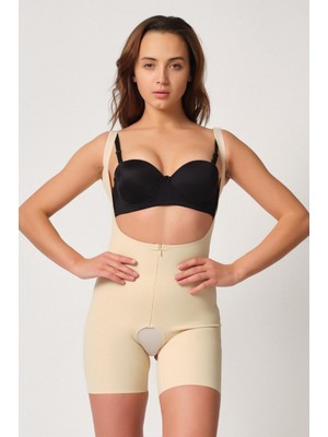 Marsilyan Ten Mı Emay 2834 Göğsü Açık Ferumalı Tül Popo Boy Lazer Korse