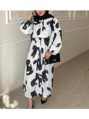 Gül Sezgin Butik Kadın Ham Keten Günlük Davetlik Elbise