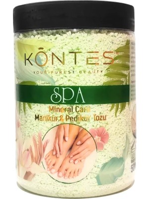 Kontes Spa Mineral Care Manikür Pedikür Tozu Yeşil 500 gr