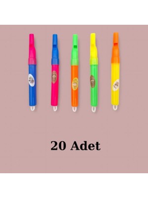 Nostaljik Lezzetler Plastik 20 Adet Kuş Dili Düdük