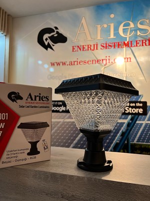 Aries Güneş Enerjili Kumandalı Profesyonel Set Üstü Aydınlatma