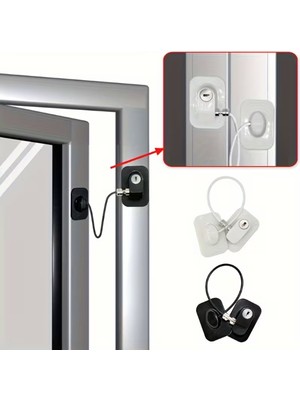 Hediye Bahçesi Siyah Plaka Halatlı Emniyet Kilidi