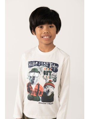 Boboli Erkek Çocuk Hayvanlar Baskılı Tshirt