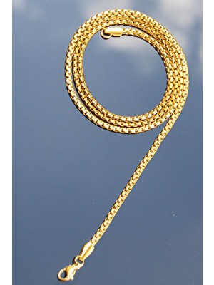 Rua Jewelry Çelik Ezme Elegant Kolye 2 mm Altın Renk | Kararmaz , Unisex , 2 Yıl Garantili