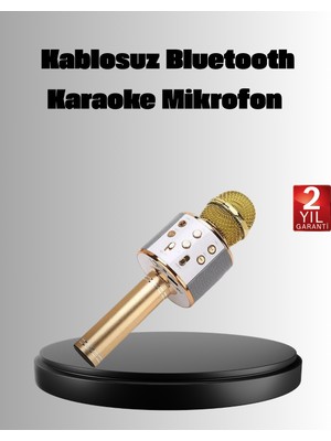 Tgzm Kablosuz Karaoke Mikrofon USB Aux Destekli Parti ve Eğlence Için - TG0012-2RPG75