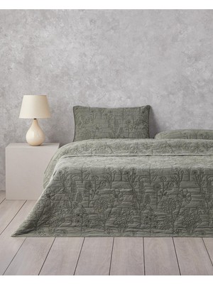 English Home Belle Bloom King Size Yatak Örtüsü Takımı 240X220 cm Yeşil  (2.12.2025)