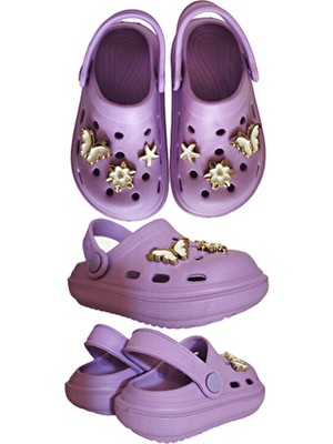 Famele's Cross 755 Anatomik Taşlı Eva Plaj Deniz Günlük Kız Çocuk Terlik