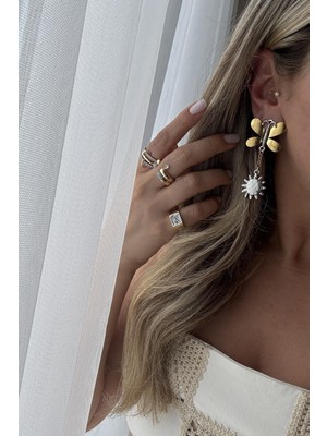 H&S Aksesuar Tasarım Marka Model Kelebek Küpe