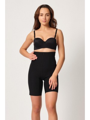 Marsilyan Siyah Mı Emay 2814 Double Yüksek Bel Boxer Lazer Korse