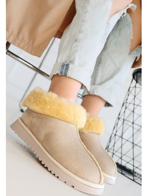 Shoegar Abby Bej Süet Bot