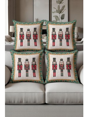 Dolce Mariee Dijital Baskılı Yumuşak Dokulu 4’lü Kırlent Kılıfı Takımı KRL0092