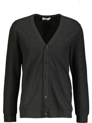 Süvari Waffle Antrasit Erkek Hırka SW2013700026