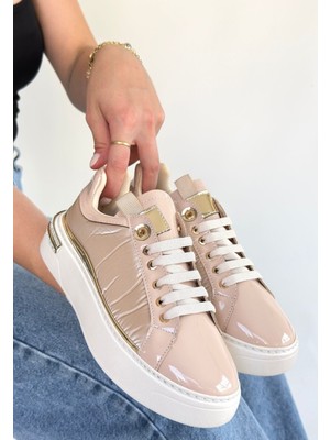 Shoegar Hley Bej Rugan Paraşüt Detaylı Bağcıklı Spor Ayakkabı