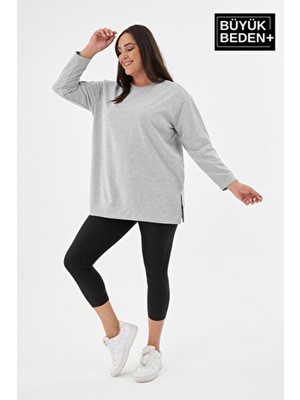 Superlife Kadın Tunik Büyük Beden Sweatshırt SPR26BTK990